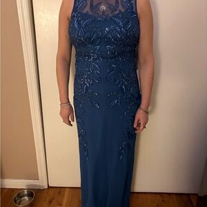 NWT Elegant Blue Evening Gown